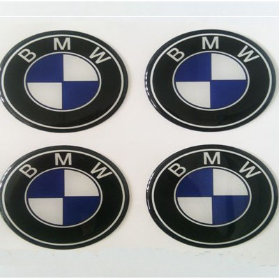 Аксессуары BMW D60 мм cиликон (Бело-синий логотип на черном фоне)