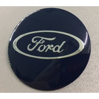купити Наклейка на диск Ford D56 мм алюминий, выпуклый (Серебристый логотип на синем фоне) для дисків