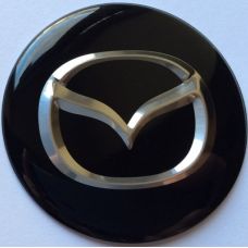 Аксессуары Наклейка на диск Mazda D56 выпуклый черный