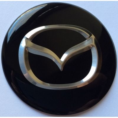 купити Наклейка на диск Mazda 56 плоский черный для дисків