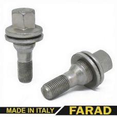 Аксессуары Болты 12*1,25 L17 Прессшайба Цинк 17 ключ (Peugeot, Citroen) Farad Italy