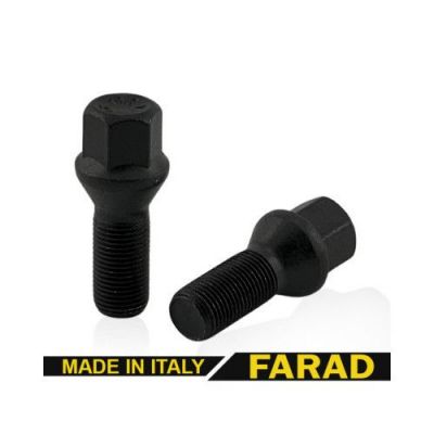 Аксессуары Болты 14х1,25 L28 Конус Черный цинк 17 ключ (Farad Italy) купити болти для дисків Болты 14х1,25 L28 Конус Черный цинк 17 ключ (Farad Italy)