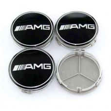 Аксессуары Колпачки на диски Mercedes AMG (75/70) Черные