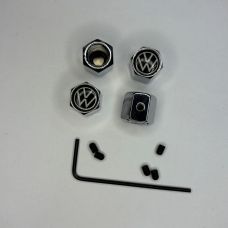 Аксессуары Колпачки на ниппеля VolksWagen Хром