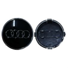 Аксессуары Колпачок на диски Audi черный/хром лого 8W0601170 / 4M0601170 (61мм)