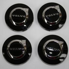 Аксессуары Колпачок на диски Volvo черный глянец/хром лого 31471435 (64мм)