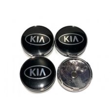 Аксесуари Колпачок в диски KIA черный/хром лого (60/56мм)