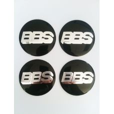 Аксессуары Наклейка на диск BBS D56 алюминий (Серебристый логотип на черном фоне)