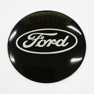 купити Наклейка на диск Ford D56 мм (Серебристый логотип на черном фоне) для дисків