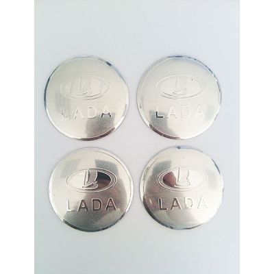 купити Наклейка на диск LADA D56 мм (Хромированный логотип на серебристом фоне) для дисків