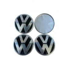 Аксессуары Наклейка на диск VW черный 51мм (с бортом)