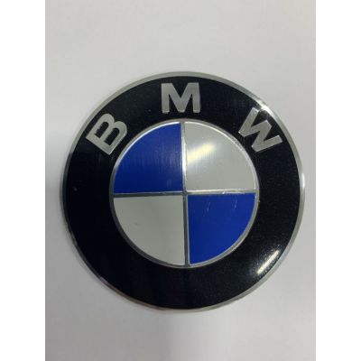 купити Наклейки BMW D65 алюминий (Логотип с серебристой окантовкой) для дисків