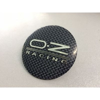 купити Наклейки OZ D56 мм (Серебристый логотип на карбоновом фоне) для дисків