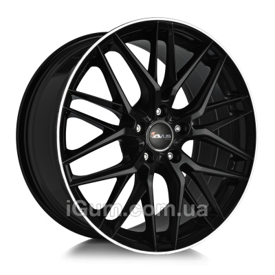 Диски Avus AF19 7,5x17 5x112 ET42 DIA66,6 (black polished lip)