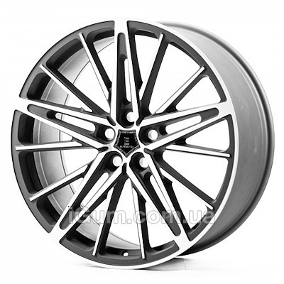 Диски Cast Wheels CW362 9,5x22 5x120 ET40 DIA72,6 (matt gun metal machined face)