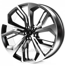 Cast Wheels CW96020 9,5x23 5x120 ET40 DIA72,6 (matt black matt machined face)