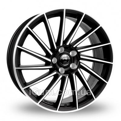 Диски Diewe Wheels Briosa  8x18 5x112 ET48 DIA57,1 (matt black front polished)