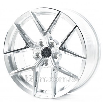 Диски Flow Forming FF6009 8x18 5x112 ET35 DIA66,6 (silver machined face)