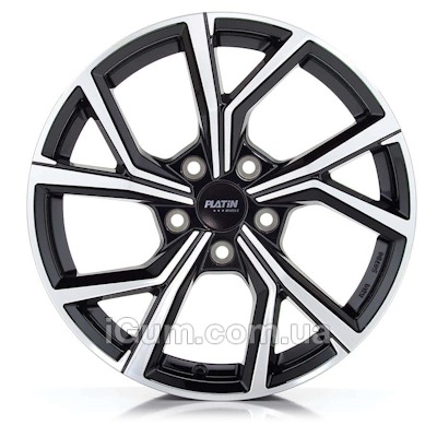 Диски Platin P115 6,5x17 5x100 ET39 DIA57,1 (black front polished)