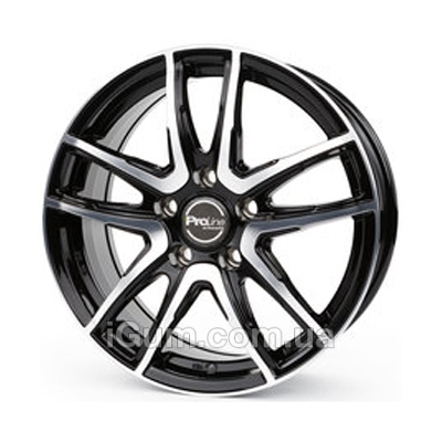 Диски ProLine Wheels PXV 7,5x18 4x100 ET38 DIA63,4 (black front polished)