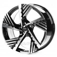 Replica Audi (A19936) 8x19 5x112 ET45 DIA57,1 (gloss black machined face)