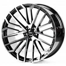 Replica Audi (A22434) 9,5x22 5x112 ET26 DIA66,6 (gloss black machined face)