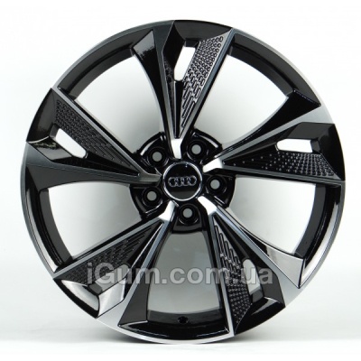 Диски Replica Audi (A5456) 8x18 5x112 ET40 DIA66,6 (gloss black machined face)