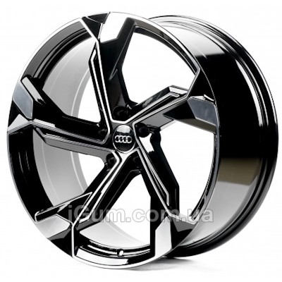 Диски Replica Audi (A5633) 9x20 5x112 ET20 DIA66,6 (gloss black machined face)