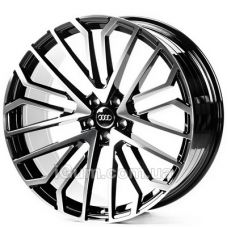 Replica Audi (AU3386) 10x22 5x112 ET25 DIA66,6 (black machined)
