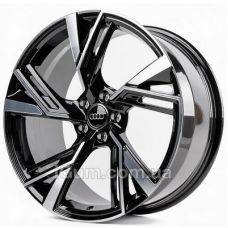 Replica Audi (AU6105) 8,5x19 5x112 ET35 DIA66,6 (black machined face)