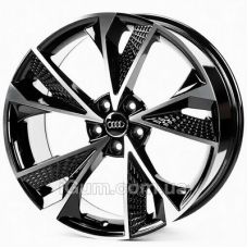 Replica Audi (AU6106) 9,5x21 5x112 ET35 DIA66,6 (black machined face)