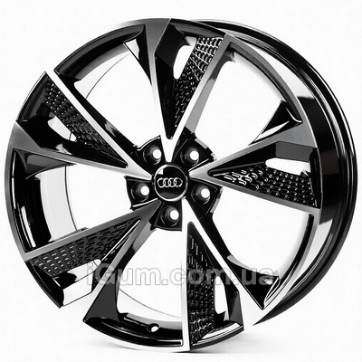 Диски Replica Audi (AU6106) 9,5x21 5x112 ET35 DIA66,6 (black machined face)