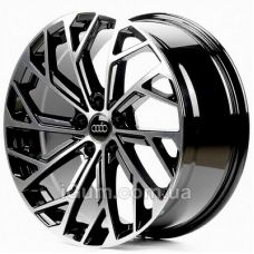 Replica Audi (AU960) 9x20 5x112 ET30 DIA66,6 (black machined)