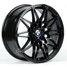 Replica BMW (B002) 10,5x22 5x112 ET43 DIA66,6 (gloss black machined face)