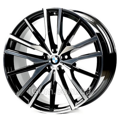 Диски Replica BMW (B021-022) 9,5x22 5x112 ET37 DIA66,6 (black machined face)