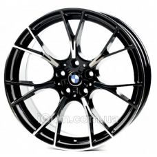 Replica BMW (B1617) 9,5x20 5x112 ET38 DIA66,6 (gloss black machined face)