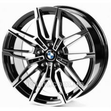 Replica BMW (B1677) 8x18 5x112 ET25 DIA66,6 (gloss black machined face)