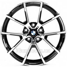 Replica BMW (B18893) 8x18 5x120 ET30 DIA72,6 (gloss black machined face)