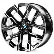 Replica BMW (B20034) 10,5x20 5x112 ET44 DIA66,6 (gloss black machined face)