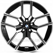 Replica BMW (B20916) 10x20 5x112 ET40 DIA66,6 (gloss black machined face)