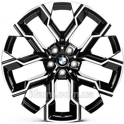 Диски Replica BMW (B3430) 10,5x20 5x112 ET44 DIA66,6 (gloss black machined face)
