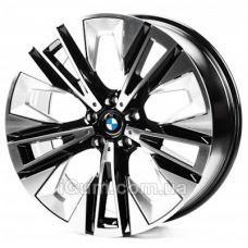 Replica BMW (B3521) 10x20 5x112 ET46 DIA66,6 (black machined face)