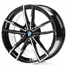 Replica BMW (B5574) 8x18 5x112 ET25 DIA66,6 (gloss black machined face)