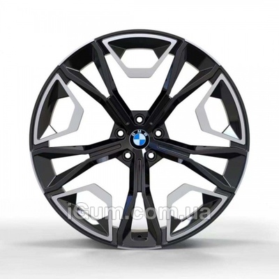 Диски Replica BMW (B9064) 9,5x22 5x112 ET37 DIA66,6 (gloss black machined face)