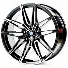 Replica BMW (BM3079) 8x19 5x112 ET25 DIA66,6 (gloss black machined face)