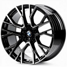 Диски Replica BMW (BM7101) 10,5x22 5x120 ET35 DIA74,1 (black machined face)
