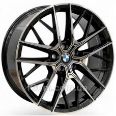 Replica BMW (BM7115) 8x19 5x120 ET45 DIA72,6 (black machined face)