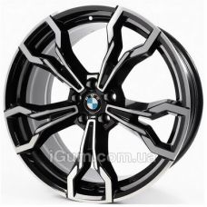 Replica BMW (BM7116) 8,5x20 5x120 ET38 DIA72,6 (black machined face)