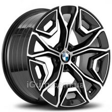 Replica BMW (BM7124) 8,5x21 5x112 ET25 DIA66,6 (black machined face)