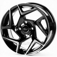 Replica Ford (FD561) 6,5x17 4x100 ET40 DIA73,1 (black machined face)